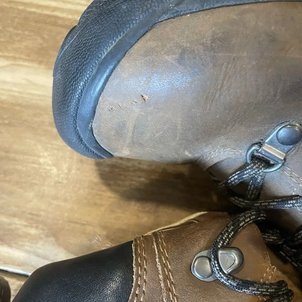 Keen Waterproof Hiking Boots Mens 9.5 Brown Leather Mid Outdoors 1006983